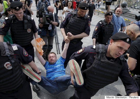 lgbt community rally in moscow