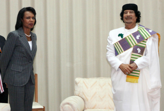 gaddafi condoleezza rice