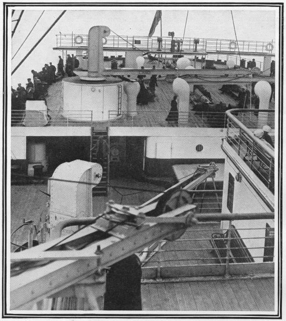 titanic the stern and sun deck of