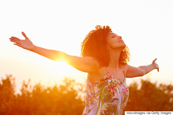 woman relax