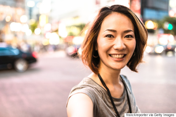 selfie asian woman