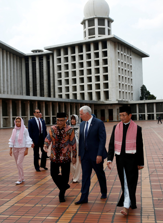 mike pence istiqlal mosque