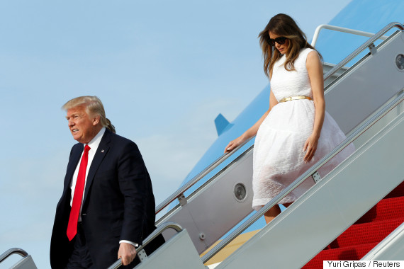 president donald trump and first lady melania