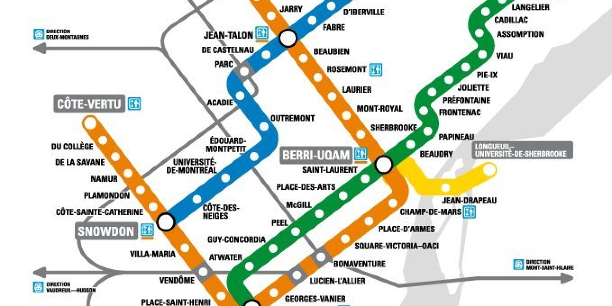Cette «traduction» de la carte du métro de Montréal va vous faire rire