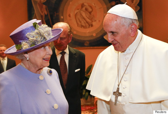 queen elizabeth ii pope francis