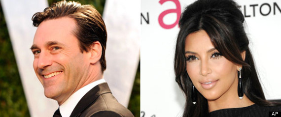 Jon Hamm Kim Kardashain