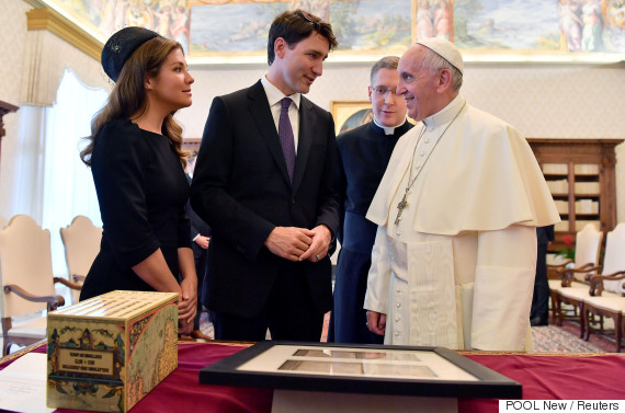 justin trudeau pope