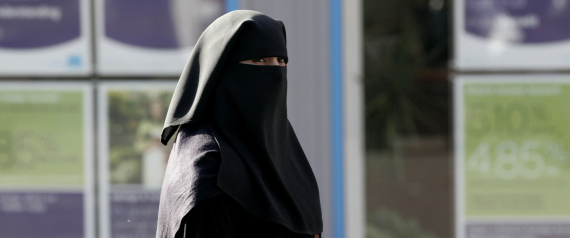 A VEILED WOMAN IN UK