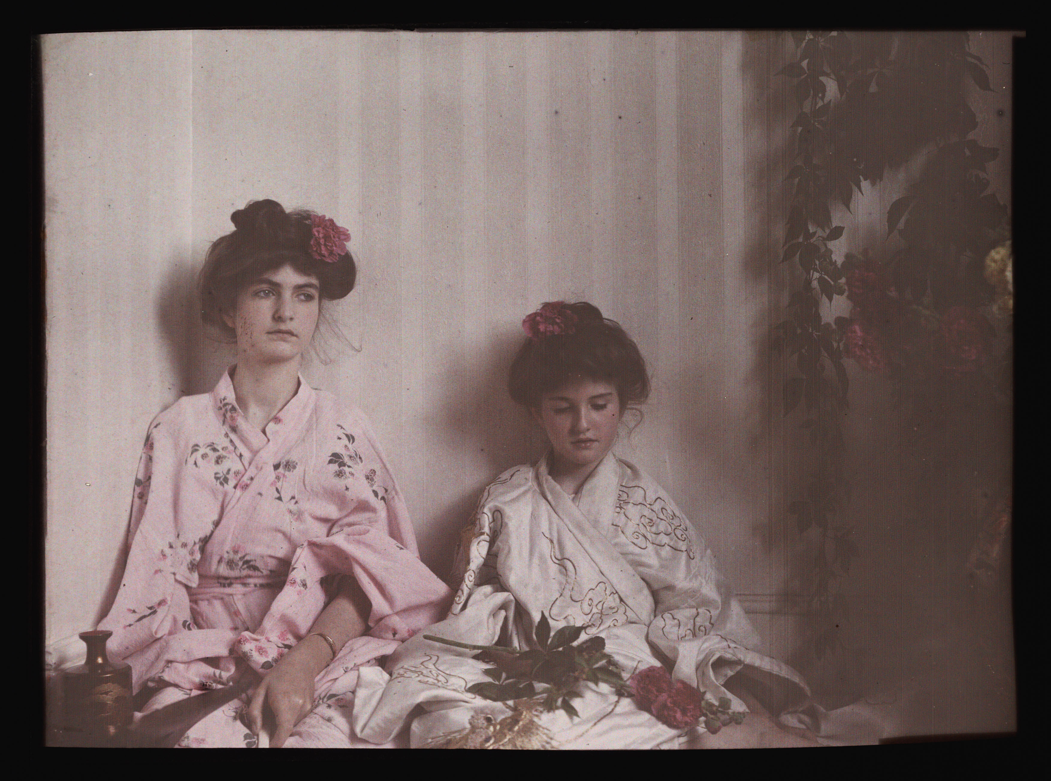 girls in oriental costumes