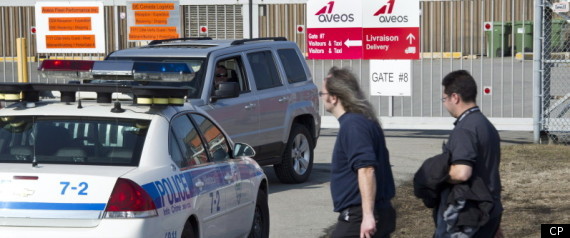 Aveos Layoffs Protest Riot Squad