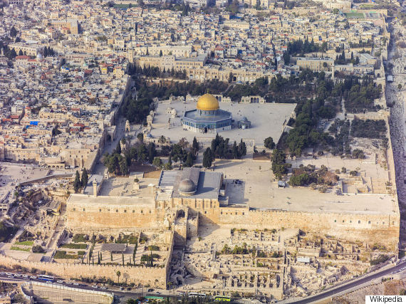 israel temple mount aerial