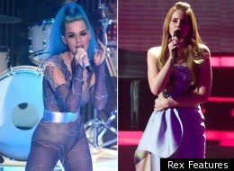 Katy Perry & Lana Del Rey's On-Stage Style Battle At The Echo Music Awards