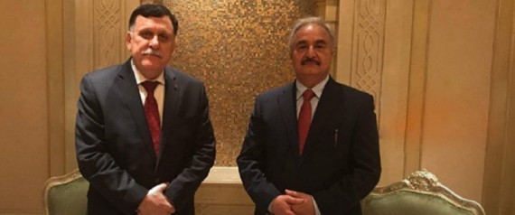 KHALIFA HAFTER AND AL SARRAJ
