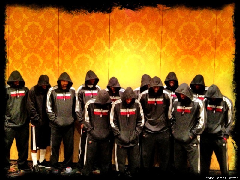 LeBron James Tweets Picture Of Miami Heat Wearing Hoodies In ...