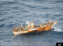Tsunami Tossed Japanese Boat