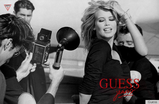 Claudia Schiffer Guess Campaign Marks Brand's 30th Anniversary 