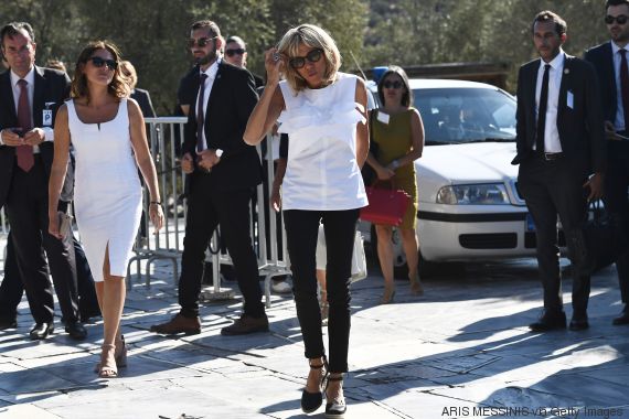 Αποτέλεσμα εικόνας για Brigitte Macron a Athenes Louis Vuitton