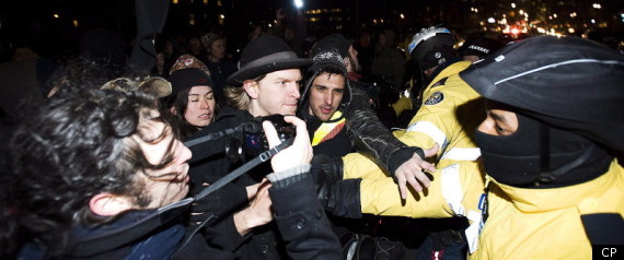 Occupy Toronto Arrests Brutality