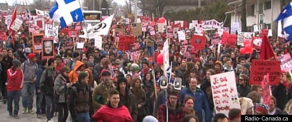 Manifestation Sherbrooke