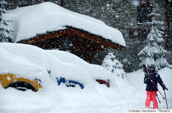 snow in france