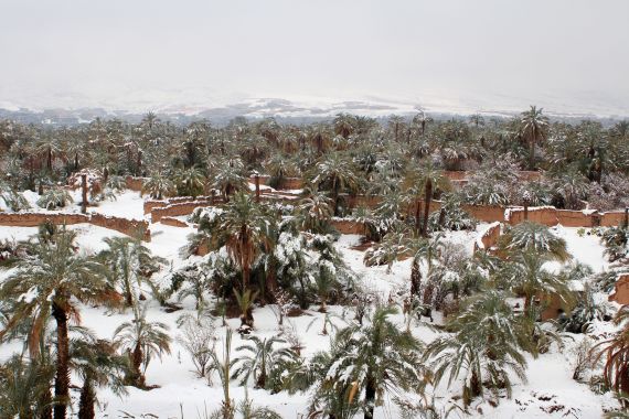 morocco desert snow