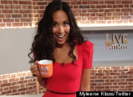 Myleene Klass Shows Off Teeny Tiny Waist In Her New Amy Childs Dress