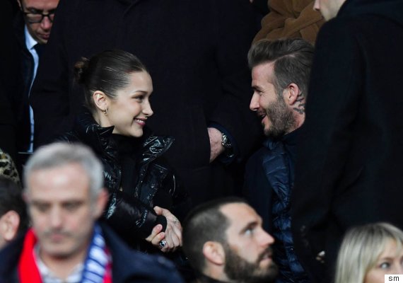 david beckham and bella hadid