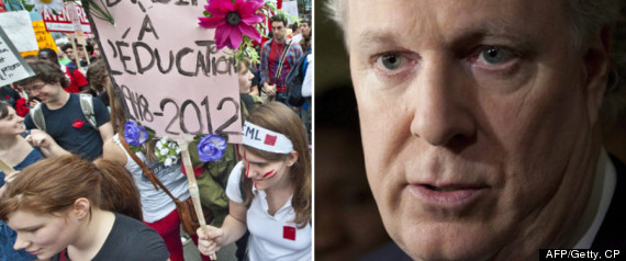 Quebec Tuition Protests Charest