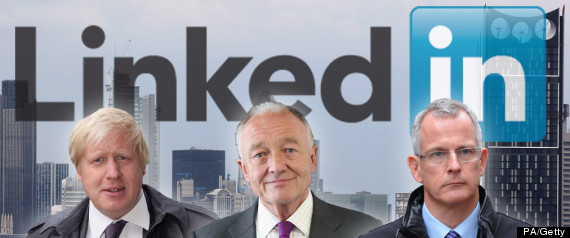 London Mayor Linkedin Boris Johnson Ken Livingsto