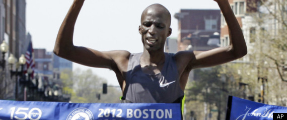 Wesley Korir Boston Marathon Finish