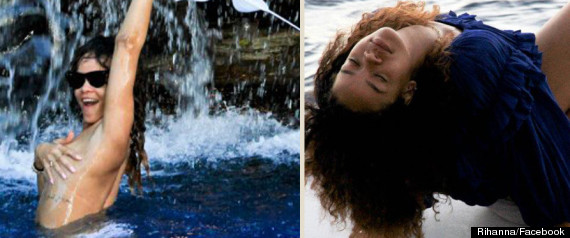 Rihanna Holiday Pics