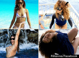 Wish You Were Here? Topless Rihanna Shares Holiday Snaps (PICTURES)