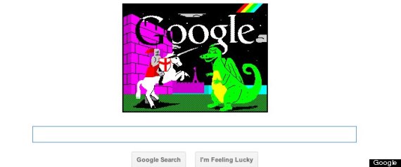 St Georges Day Google Doodle