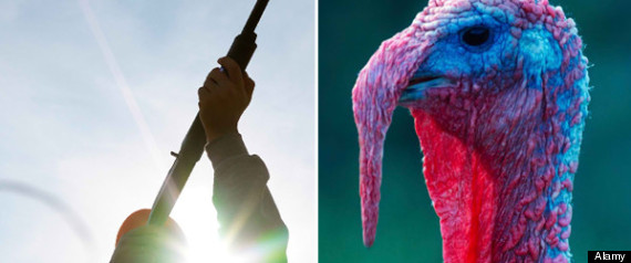Son Shoots Dad Turkey Hunting