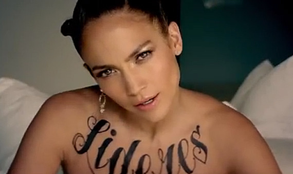 Jennifer Lopez Boasts Huge New Tattoos Across Chest and Back Going Bad Girl 