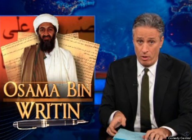 http://urls.re/S3R .WATCH: Jon Stewart Mocks Bin Laden's Letters