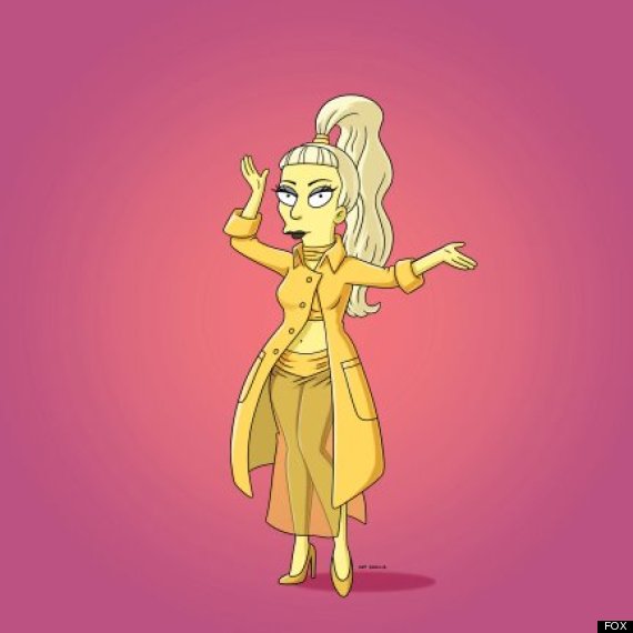 Lady Gaga Gets Animated In The Simpsons Video Photos 