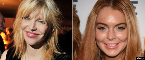 Courtney Love Lindsay Lohan