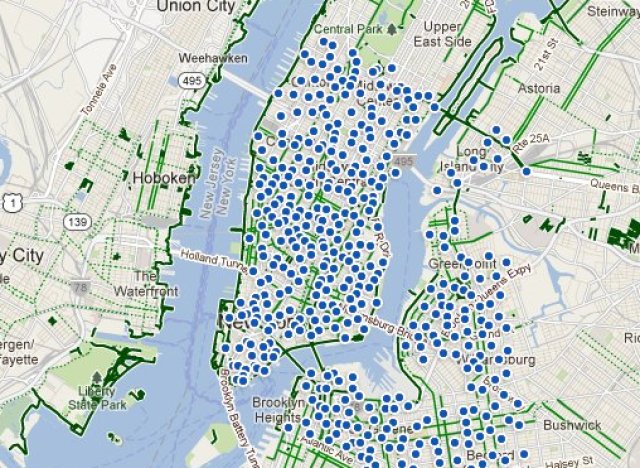 Nyc Bike Share Map Reveals Citibike Station Locations Huffpost