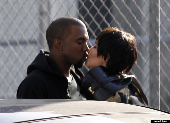 kim kardashian kanye west kiss