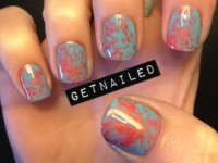 Diy Nail Art Saran Wrap Manicure