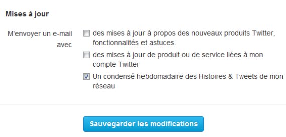twitter parametres