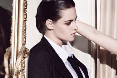 Woman dressed as a man