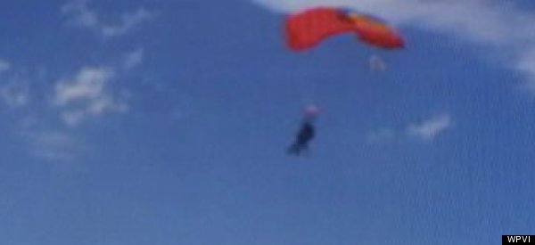 WATCH: Freak Skydiving Accident Caught On Camera