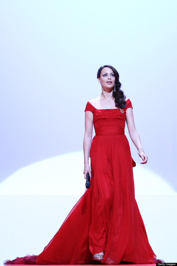 berenice bejo cannes red dress