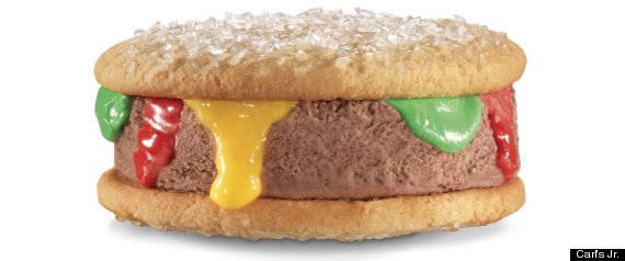 Carls Jr Ice Cream Burger