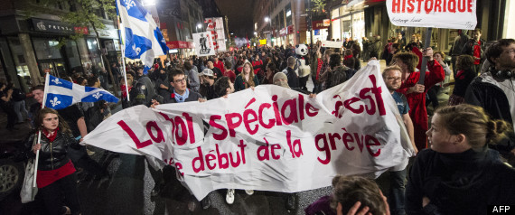 Manif Loi Speciale Montreal