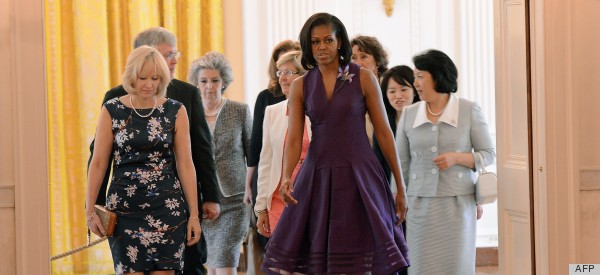 Michelle Obama Welcomes G-8 First Ladies To White House In Style (PHOTOS)
