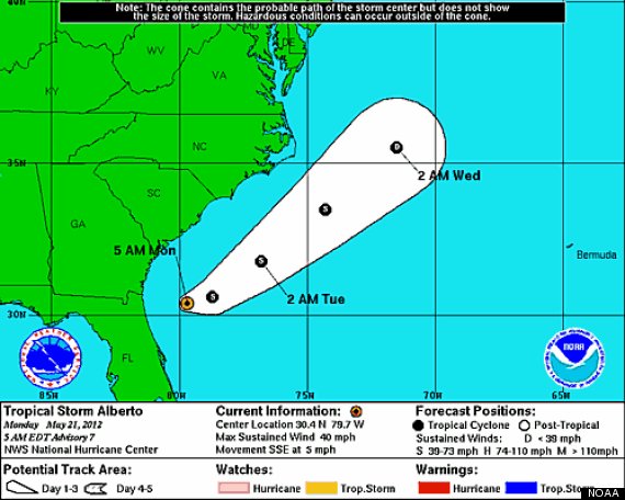 tropical storm alberto