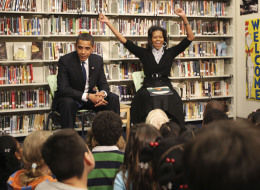 Obamas Read To DC School Children In Surprise Stop (VIDEO) (PHOTOS)